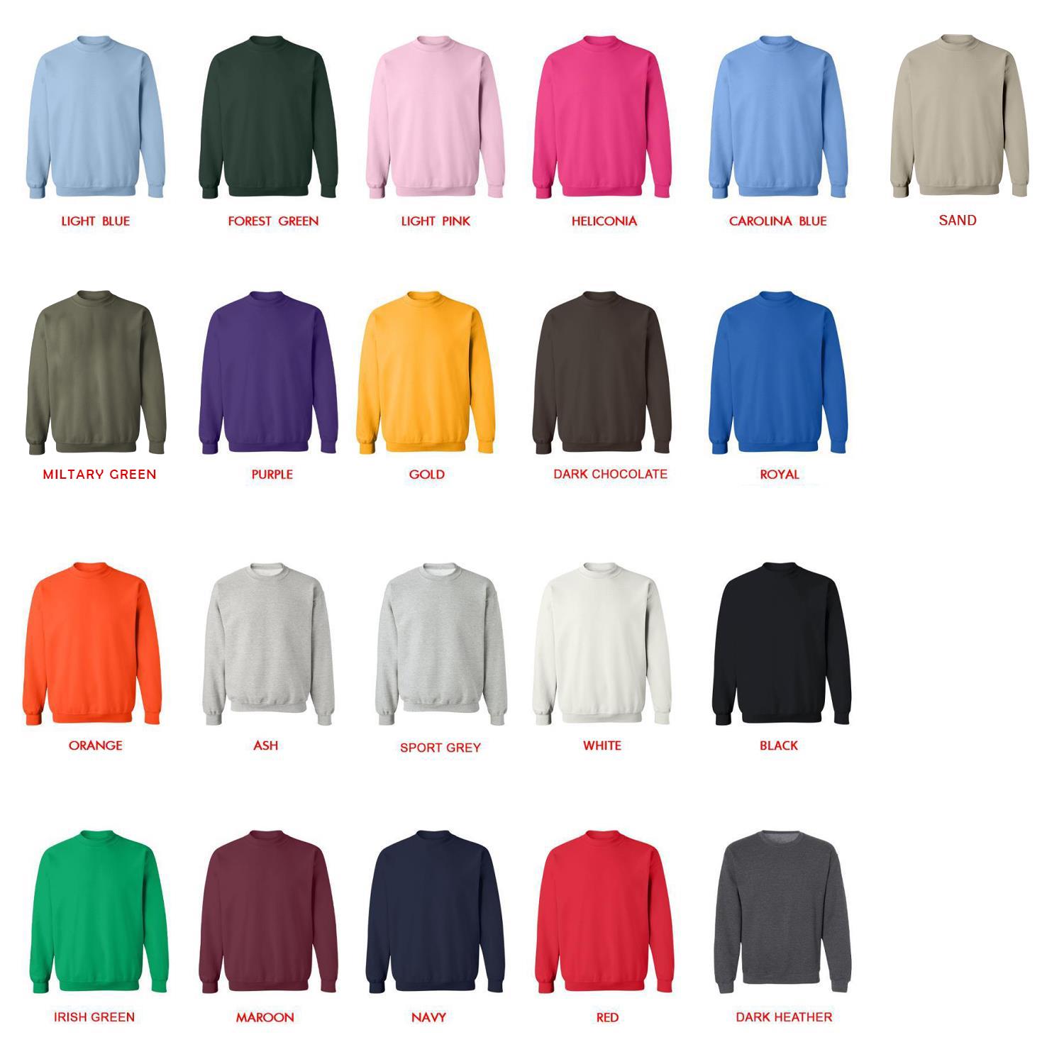 sweatshirt color chart - Suzume no Tojimari Store