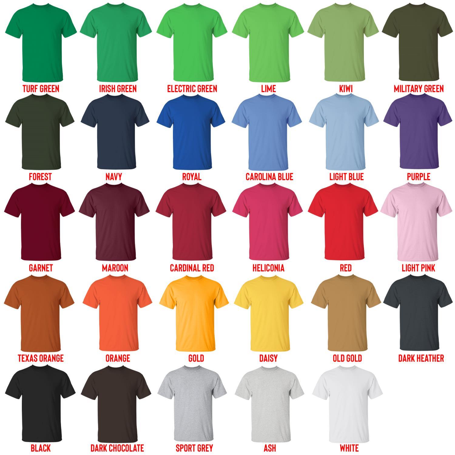 t shirt color chart - Suzume no Tojimari Store