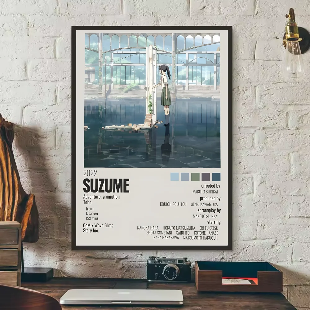 Suzume Movie Credit Poster Wall Art
