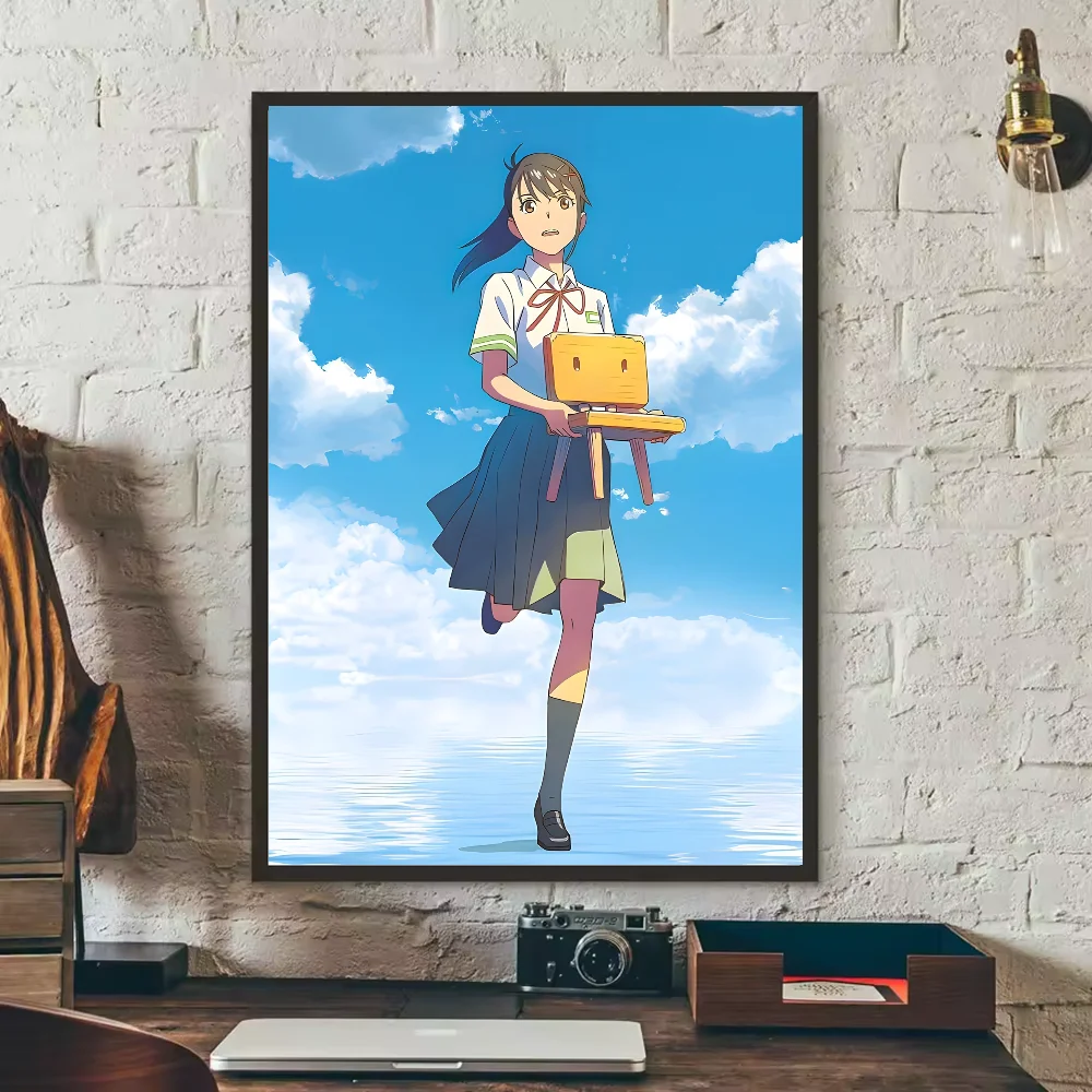 Suzume Running with Chair Wall Art