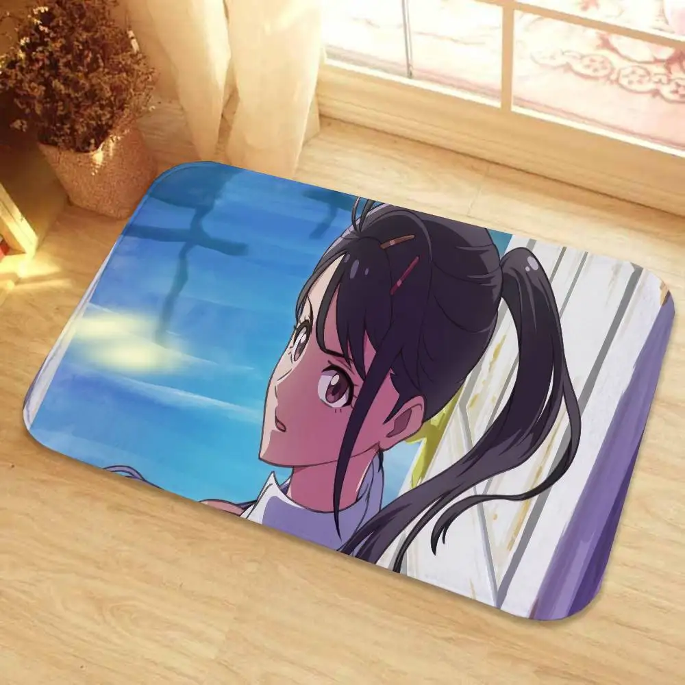 Suzume Magical Door Scene Anti-Slip Bath Mat