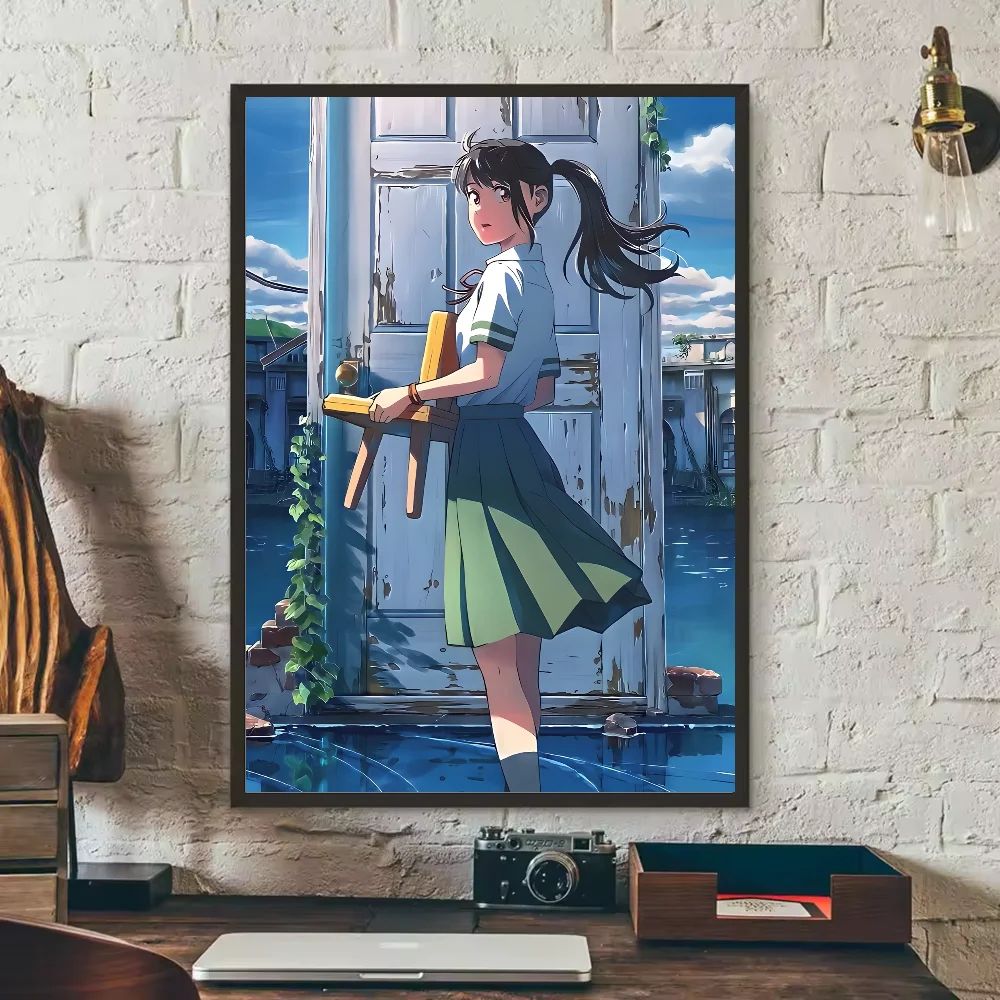Suzume in School Uniform Wall Art