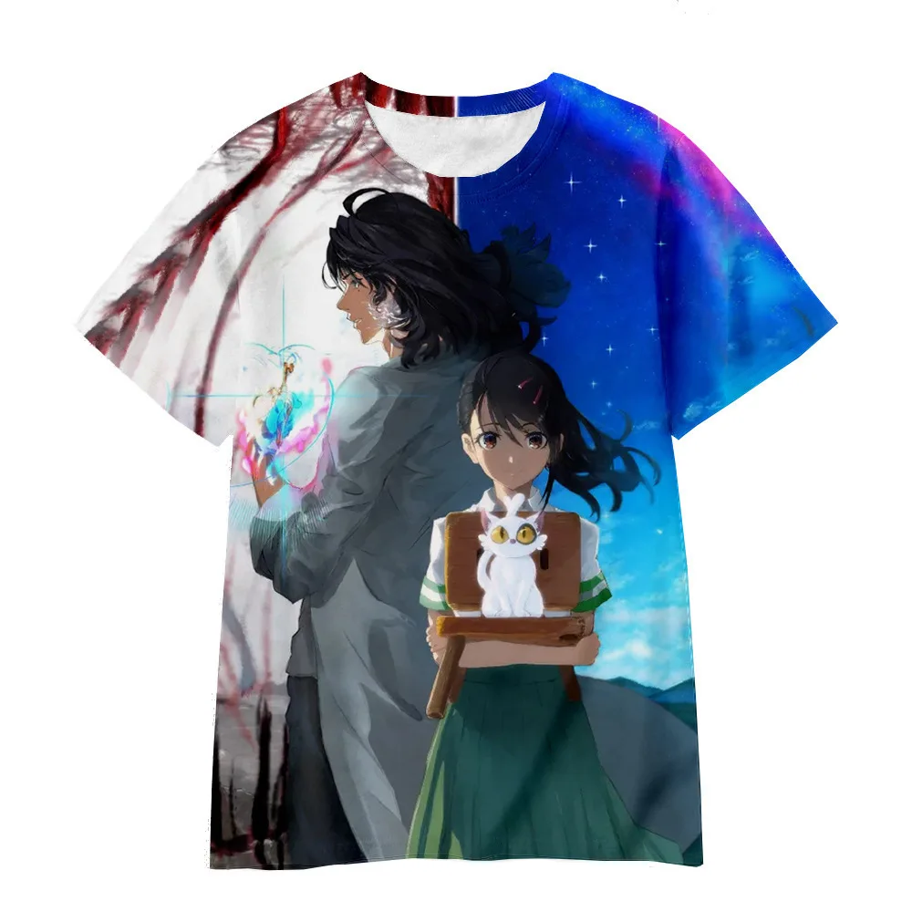 Suzume and Souta Starry Sky Hug 3D T-shirt