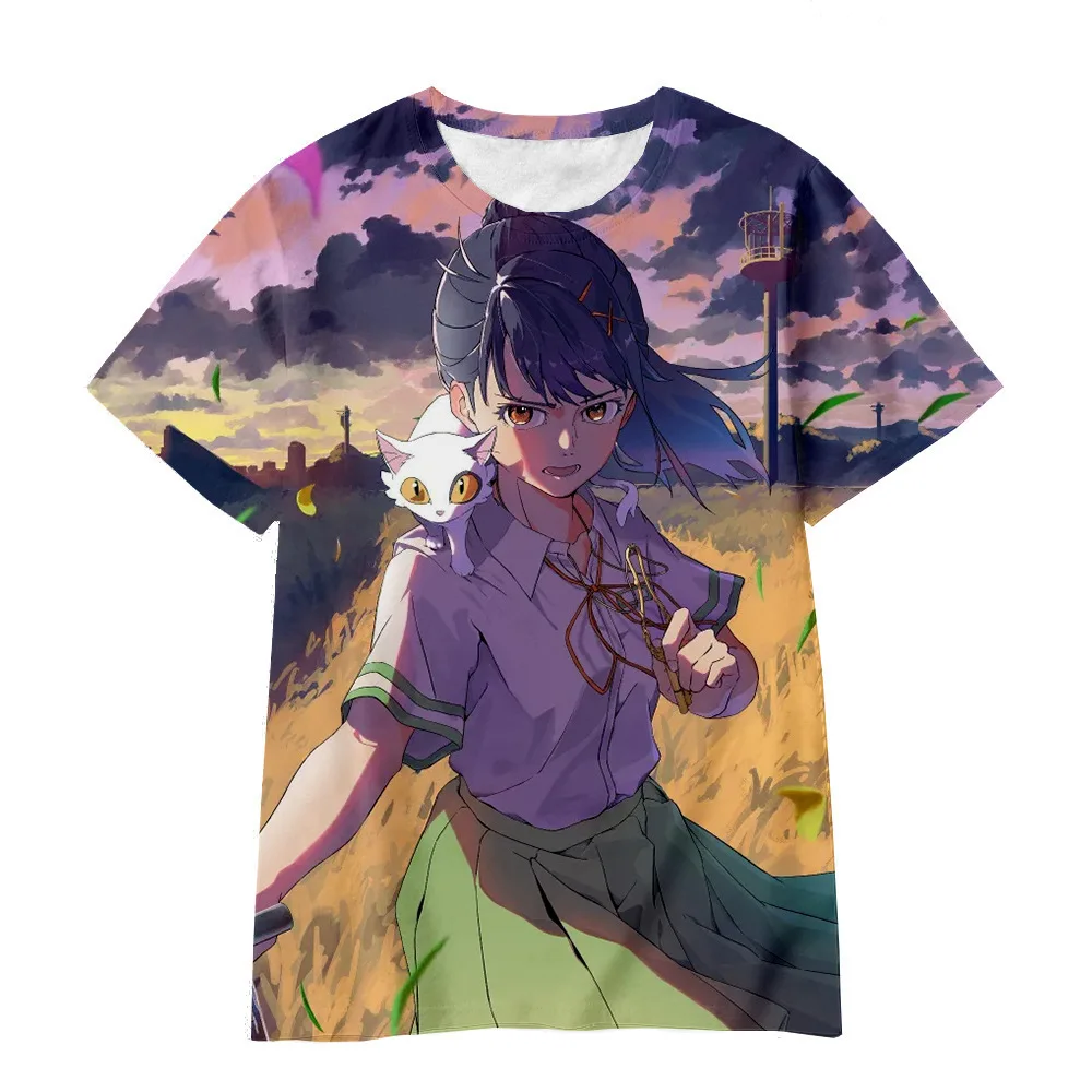 Suzume and Souta Romantic Night Scene 3D T-shirt