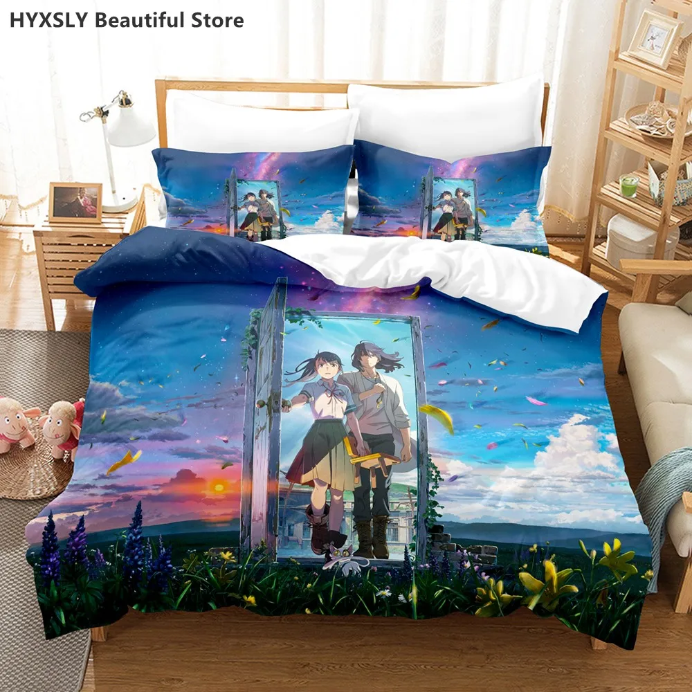 Suzume Blue Sky Gate Bedding Set