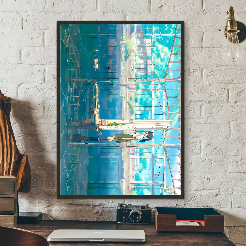 Suzume Falling Through the Sky Wall Art