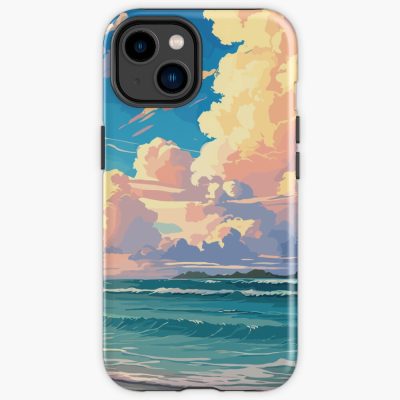Stunning Beach And Clouds Iphone Case
