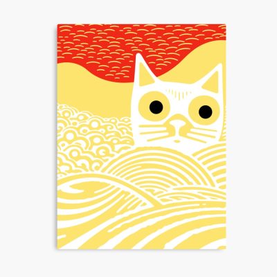Meow Kawaii Cat Japanese Art Poster