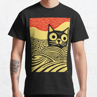 Meow Kawaii Cat Japanese Art T-shirt