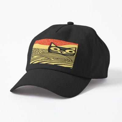 Meow Kawaii Cat Japanese Art Cap