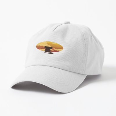 Cat Watching Sunset Cap