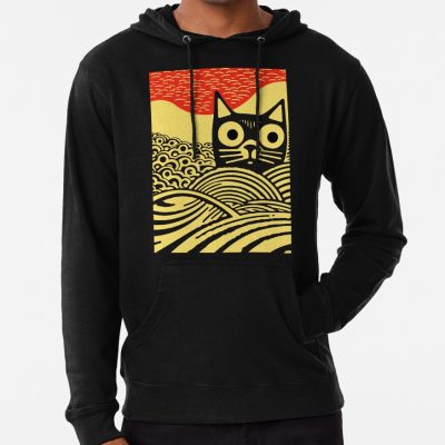 Meow Kawaii Cat Japanese Art Hoodie