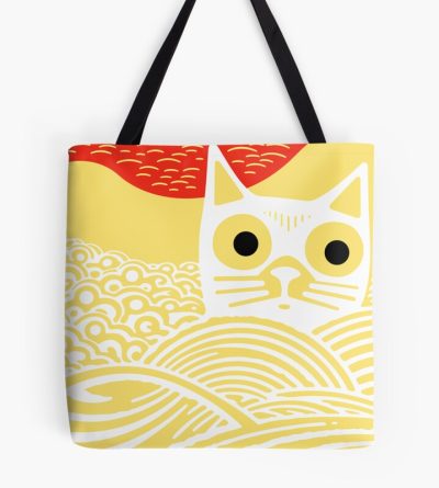 Meow Kawaii Cat Japanese Art Tote Bag