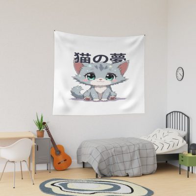 Suzume No Tojimari Cute Cat Tapestry