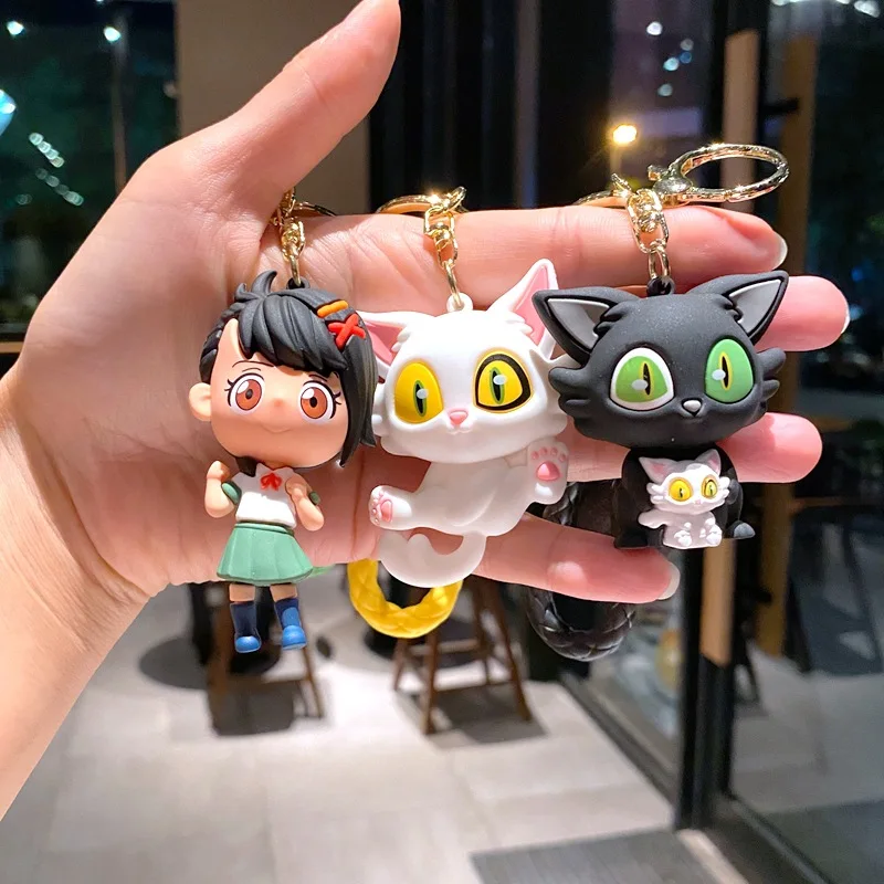 Kawaii Suzume No Tojimari Daijin Cat Keychain Figure